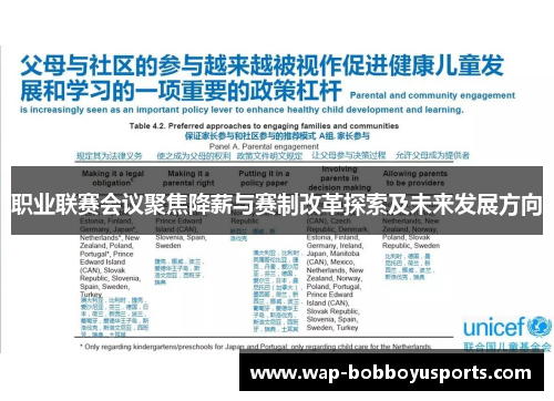 职业联赛会议聚焦降薪与赛制改革探索及未来发展方向